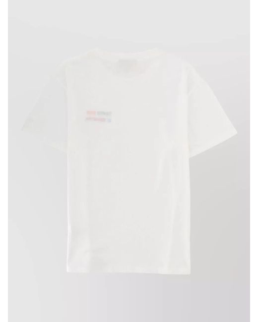 Mc2 Saint Barth White Emilie Short Sleeve Crew Neck T-Shirt