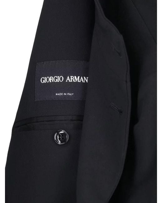Giorgio Armani Blue Tailored Blazer Two Front Pockets Design for men