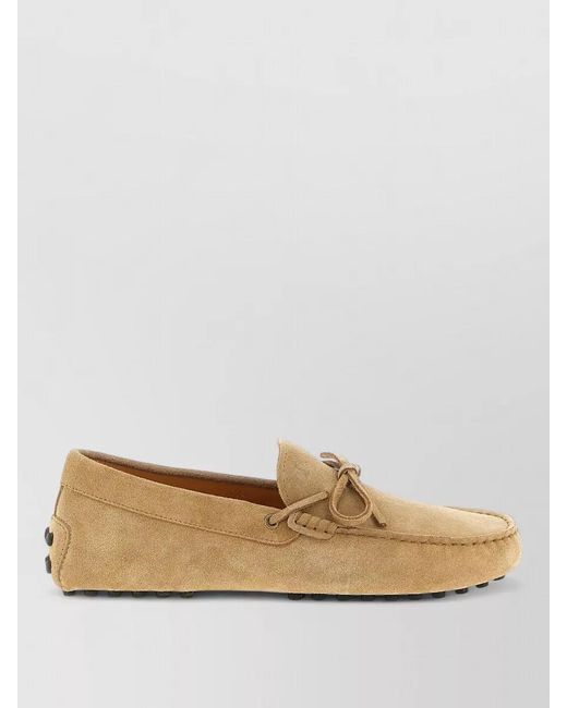 Tod's Natural Leather Gommino Loafers for men