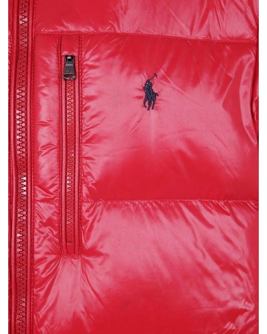 Polo Ralph Lauren Red Insulated Puffer Jacket for men