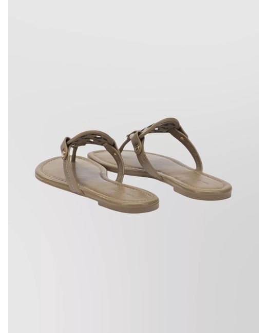 Tory Burch White Leather Sandals