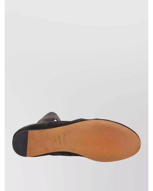 Isabel Marant Black Lace Up Shoes Suede Cut Out Tassels