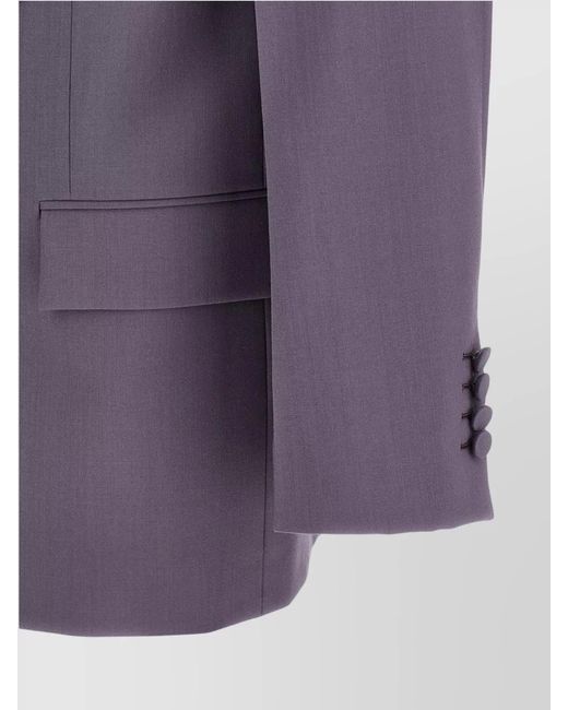 Gucci Purple Double-Breasted Jacket for men