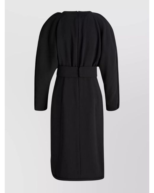 Dries Van Noten Black Knee-Length Dress