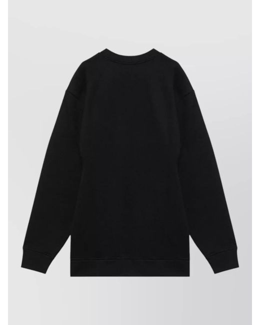 Prada Black Long Sleeve Crew Neck Top Pocket