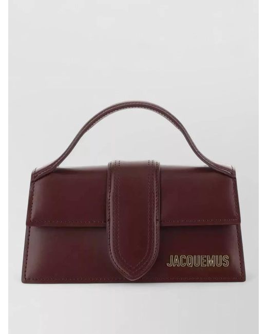 Jacquemus Purple Le Bambino Leather Shoulder Bag