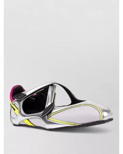 The Attico Multicolor Floor01 Ballerina Flats Modern Silhouette