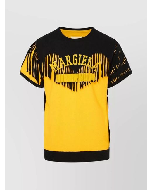 Maison Margiela Yellow Double Layer T-Shirt for men