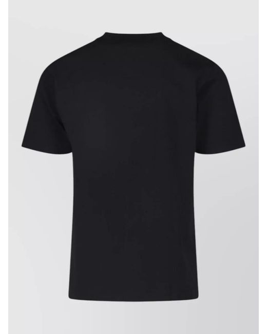 Burberry Black Graphic Short Sleeve Crew Neck Shirt for men