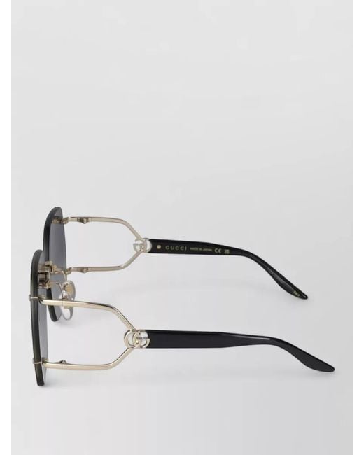 Gucci Multicolor Sunglasses Gg1562S 001 Hexagonal Gradient Lenses