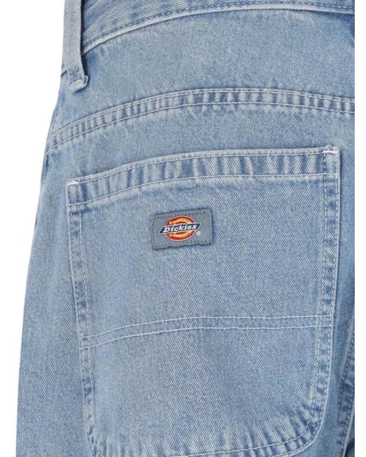 Dickies Blue Straight-Leg Trousers for men