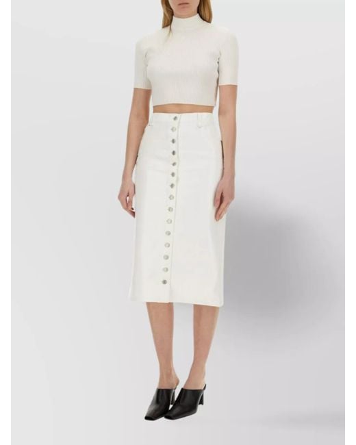 Courreges White Cropped Top