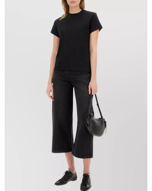Studio Nicholson Black Cotton Marine T-Shirt