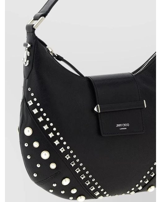 Jimmy Choo Black Bar Shoulder Bag