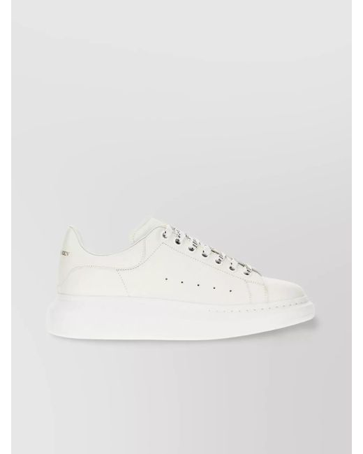 McQueen Natural Leather Low-Top Sneakers for men