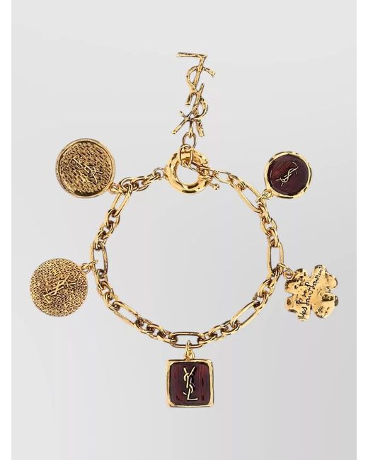 Saint Laurent Metallic Metal Bracelet