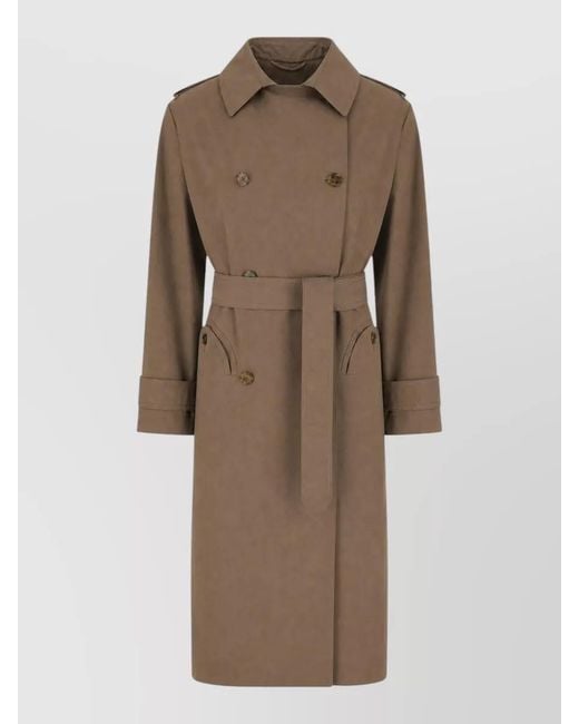 Blazé Milano Brown Cotton Blend Fitted Jacket