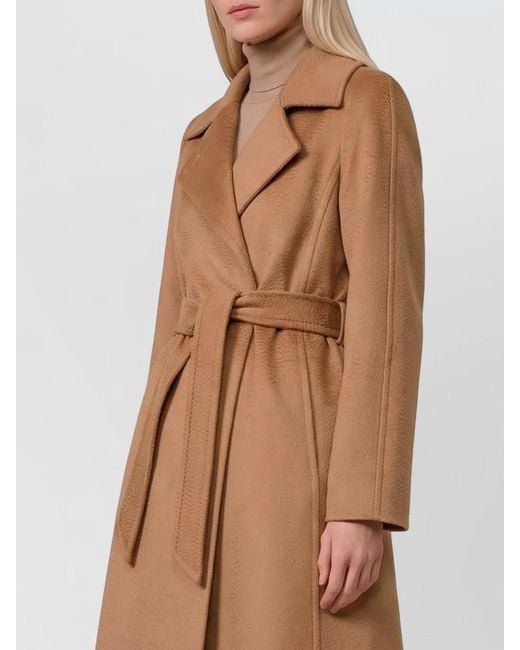Max Mara Blue Manuela Icon Long Coat Relaxed Fit