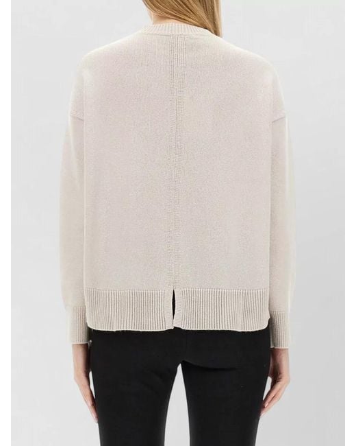 Max Mara White Oversized Wool Cashmere Jumper
