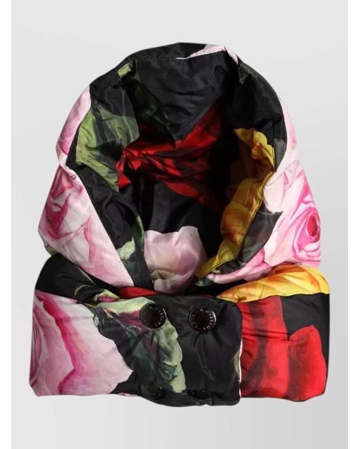 Dolce & Gabbana Black Floral Print Head Wrap