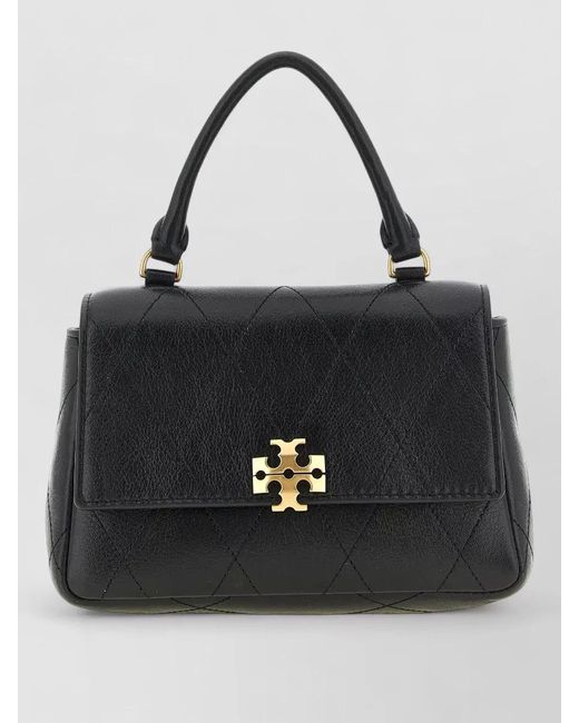Tory Burch Black Charlie Quilted Chain Strap Crossbody Bag