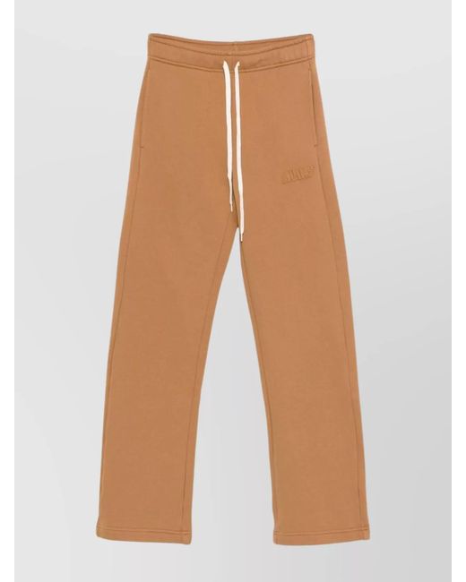 Autry White Cotton Straight-Leg Track Pants