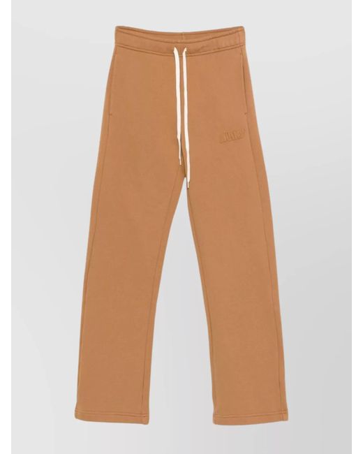 Autry White Elastic Waistband Relaxed Fit Side Pockets Trousers