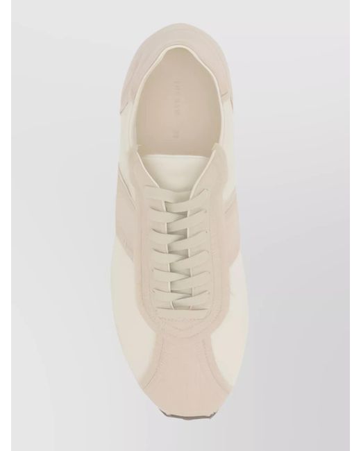 The Row Natural Canvas Low-Top Sneakers