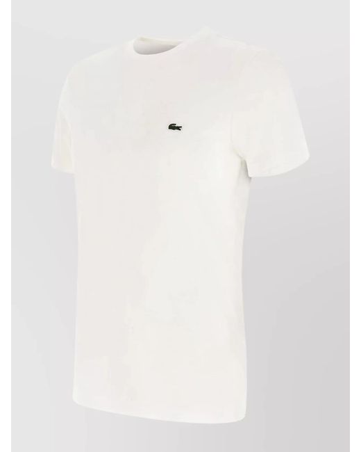 Lacoste White Pima Cotton Regular-Fit T-Shirt for men