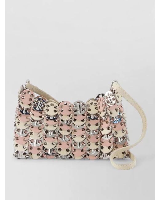 Rabanne Natural Leather Clutch Bag