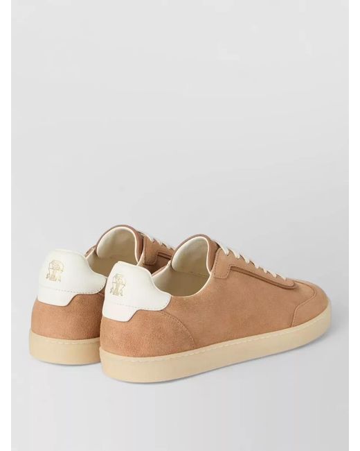 Brunello Cucinelli Multicolor Leather Low-Top Sneakers for men