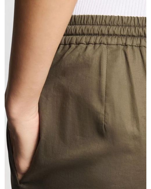Fay Brown Lightweight Cotton Trousers Relaxed Fit Pockets