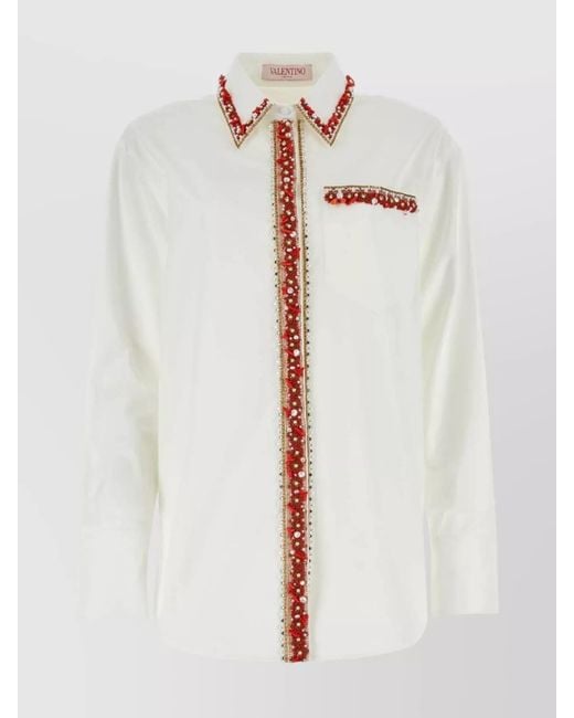 Valentino Garavani White Cotton Shirt for men