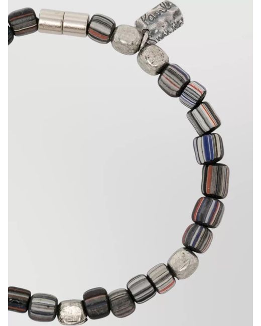 Paul Smith Metallic Bracelet Stripe Bead Design for men