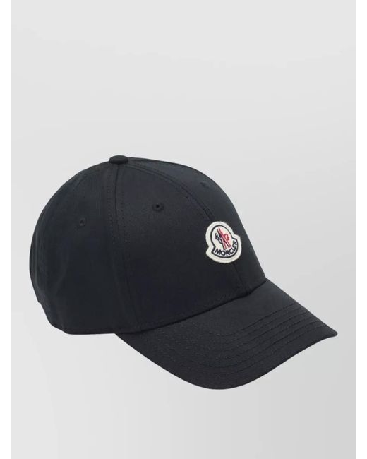 Moncler Blue Cotton Baseball Cap