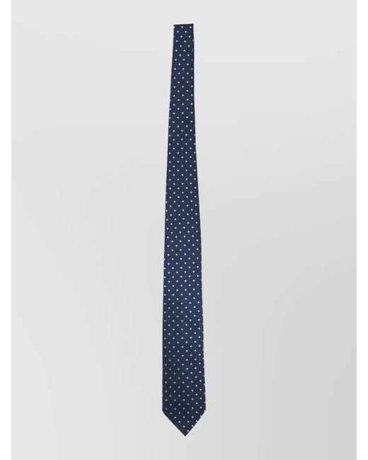 Tom Ford Blue Silk Polka Dot Tie for men