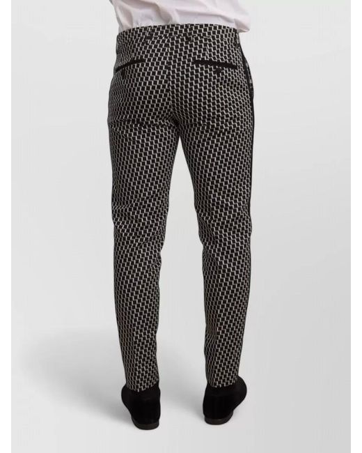 Dolce & Gabbana Gray Checked Three Piece Tuxedo Suit for men