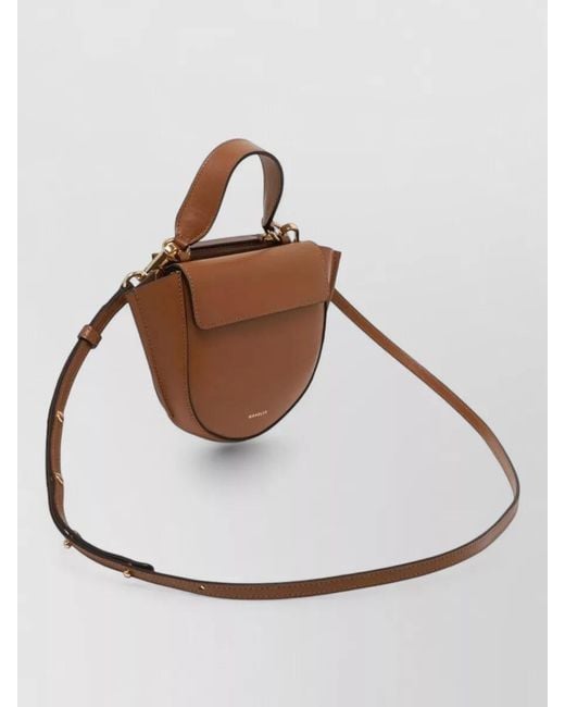 Wandler Brown Hortensia Small Crossbody Bag Top Handle