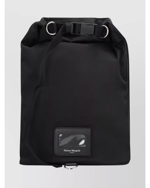 Maison Margiela Black Technical Fabric Backpack for men