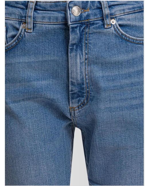 Sportmax Blue Denim Cropped Boyfriend Jeans