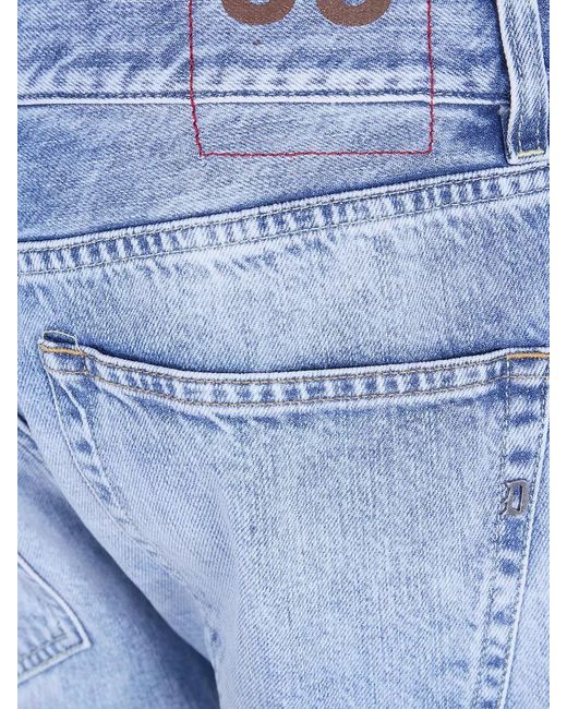Dondup Blue George Skinny Jeans Five Pocket Design for men