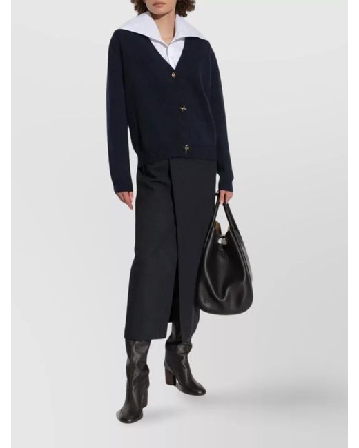 Fabiana Filippi Blue Knit Cardigan