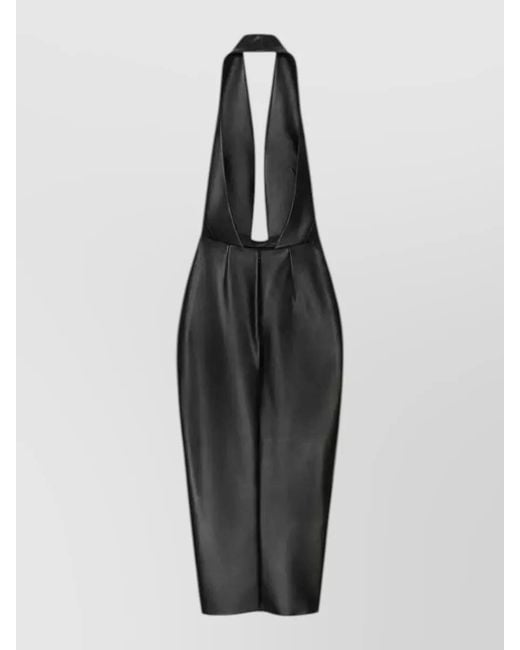 Givenchy Multicolor Long Dress Draped Neck Open Back