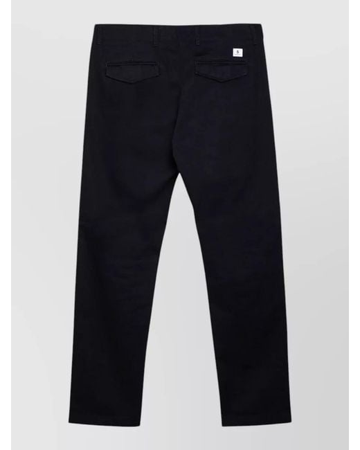Department 5 Blue Tailored Pants Belt Loops Back Pockets for men