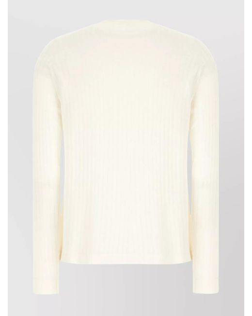 The Row White Silk Blend Sleeveless Top