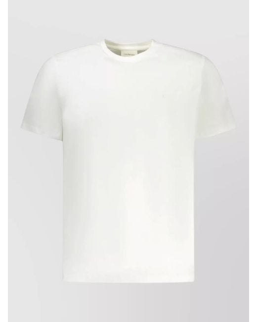 Calvin Klein White Cotton T-Shirt for men