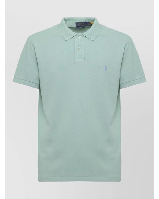 Ralph Lauren Green Cotton Short-Sleeve Polo Shirt for men