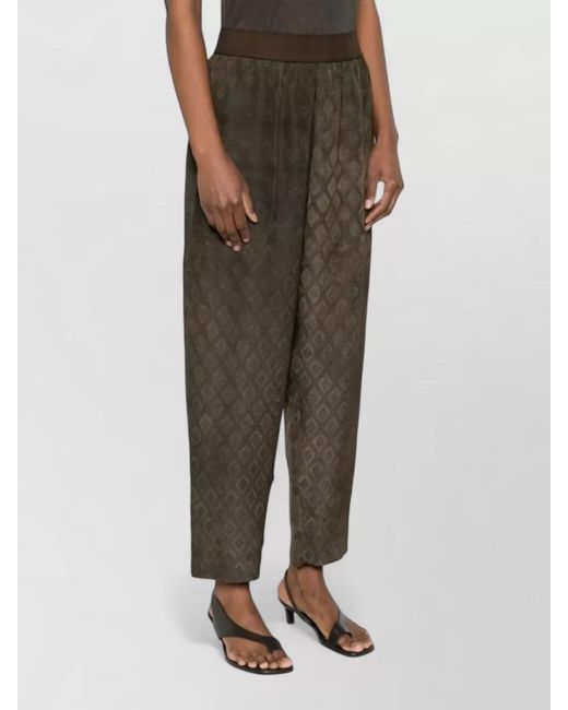 Uma Wang Gray Palmer Trousers Relaxed Fit Ankle Length