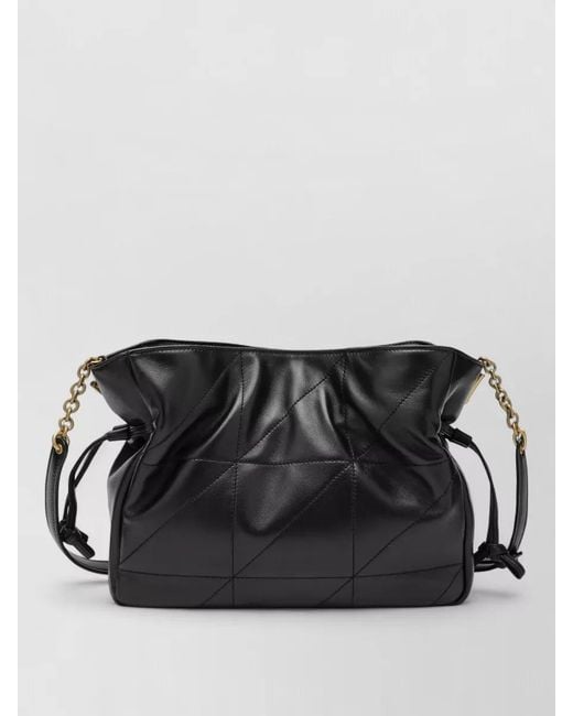 Saint Laurent Black Shoulder Bag Chain Strap Quilted Design
