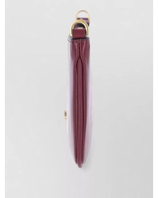Pinko Purple Shoulder Clutch Bag Medium Size Strap